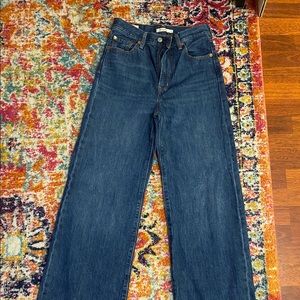 Levi’s ribcage straight full length leg, high rise